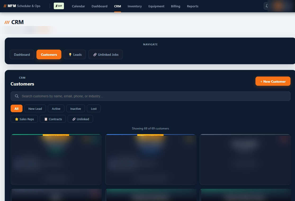 CAT Platform — CRM customer view
